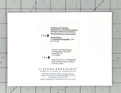 Joseph Beuys (1921-1986) Art Photo Print Announcement Card Berlin