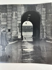 Vintage Large Black & White Photograph Photography Print Sentinel Guard Watchman