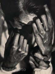 1931 Vintage Germaine Krull Human Drama Hands Germany Original Photo Gravure