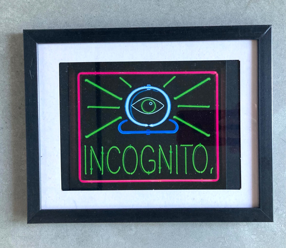 PATRICK MARTINEZ 2025 INCOGNITO Framed Wall Art 5×7 Print Photograph Neon RARE