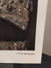 1969 NASA Moon Landing Photo US Flag and Footprints Apollo 11 Historic Print