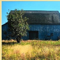 MICHAEL RAY Original Vintage Signed Long Island Landscape Barn Photograph Print