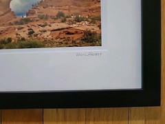 Arches National Park Framed Glass Matted Signed MARC STUART 12.5×15.5 Original