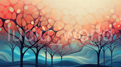 Abstract Tree Patterns Bundle (4 PNG) – 4K Nature Wallpapers – Digital Art Pack
