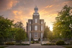Logan Utah Temple Metal Print – 30″ x 20″ – Ready To Hang or Frame – NEW