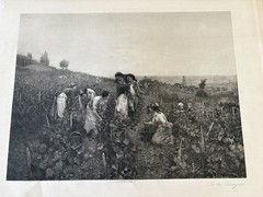 Photogravure , 1890, lot of 7. Smille , F.C Jones,Ridgeway Knight and more