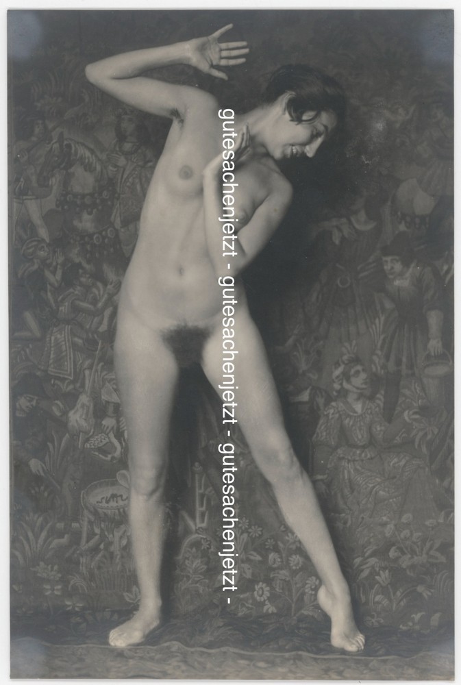HERMANN SCHIEBERTH Young Woman Nude Dancer Nude Judaica Vintage – XXL