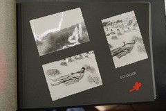 Photo album GDR travel pictures Bulgaria swimwear ticket drawing woman man view