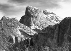 Jerome Jerry Bosworth B&W photo Pohono Bridalveil Fall Yosemite National Park