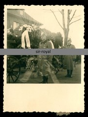Double Exposure – Police Guarded with Shako Mortuary Train – Photo 6x8cm