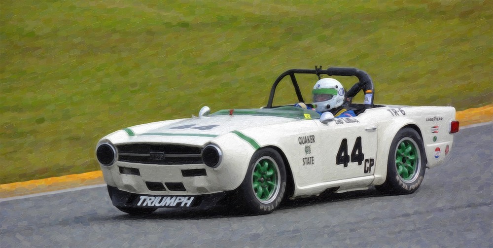 1971 Triumph TR6 Vintage Classic Race Car Photo (CA-0860)