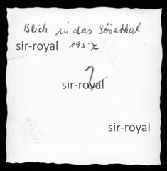 Osterode am Harz 1957 – View into the Söse Valley – 1950s – Photo 6x6cm