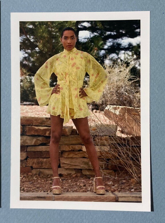 Beautiful African American Female Figurative Art Model Nice Set Of Outdoor Poses