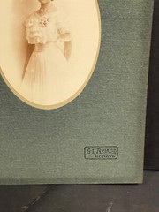 Rare Large Portrait Young Girl Late 19th Century G. L. Arlaud Geneva Switzerland