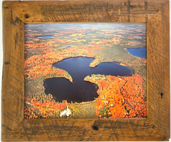 Spider Lake, Newbold, Wisconsin (Oneida County) Overhead Photo. Frame Optional.