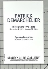 PATRICK DEMARCHELIER (1943-2022) Art Announcement Card 2015