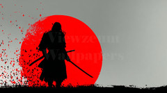 Digital Samurai Moon 16c wallpaper 16:9 Aspect Ratio | Desktop Ready