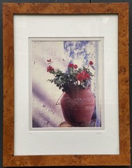 Signed Limited Edition Photograph Portuguese Flower Pot Portugal 2/250 Framed