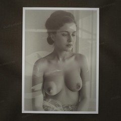Vintage SW Photo Print Female Nude Art Portrait Window 1930 10×15 z[pmsqvw]