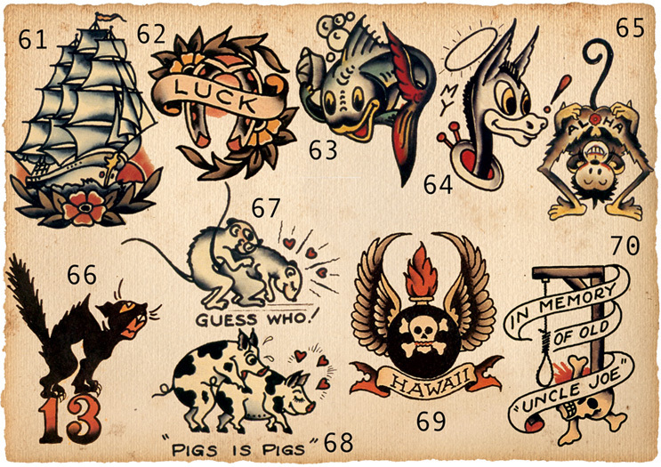 Sailor Jerry Tattoo Art 14 x 11 Photo