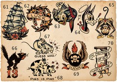 Sailor Jerry Tattoo Art 14 x 11 Photo