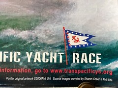 Hawaiian Marine poster Transpac 2007 large L.A. to Honolulu Yacht Race 24”x36″