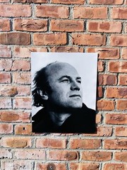 Italian Photographer Gianfranco Gorgoni B&W Photograph Of James Rosenquist. 1987