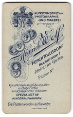 Photograph Heinrich Wolf, Perchtoldsdorf, Hochstrasse 1, coat of arms and fair medal