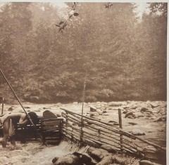 Original 1923 EDWARD CURTIS Hupa Trout Trap NATIVE AMERICAN FISHING Photogravure