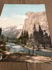 SUPERB 1898 Original Photo Lot Of 2 South Dome El Capitan YOSEMITE 7” x 9”
