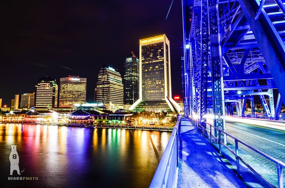 Jacksonville FL Skyline at Night – Florida Fine Art Photography Prints