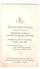 CDV photo around 1900, distinguished couple, Oberneukirch