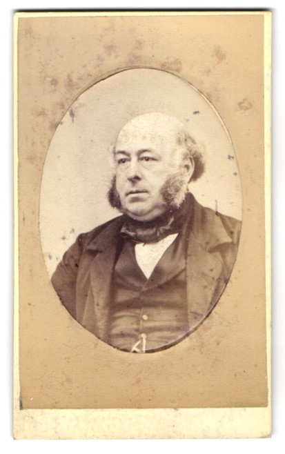 Photograph Geo. James, Hackney, Mare St. 289, Portrait of a Gentleman with Sideburn