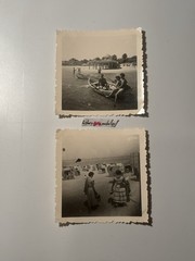 ❤️Holiday Set 2 Photos~40-60 Beautiful Women Woman Beach Lake Legs Nature Boat~6×6