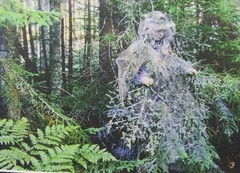 Signed Jeanne Cameron photograph The Lichen Fairy 2006 Goose Cove Maine