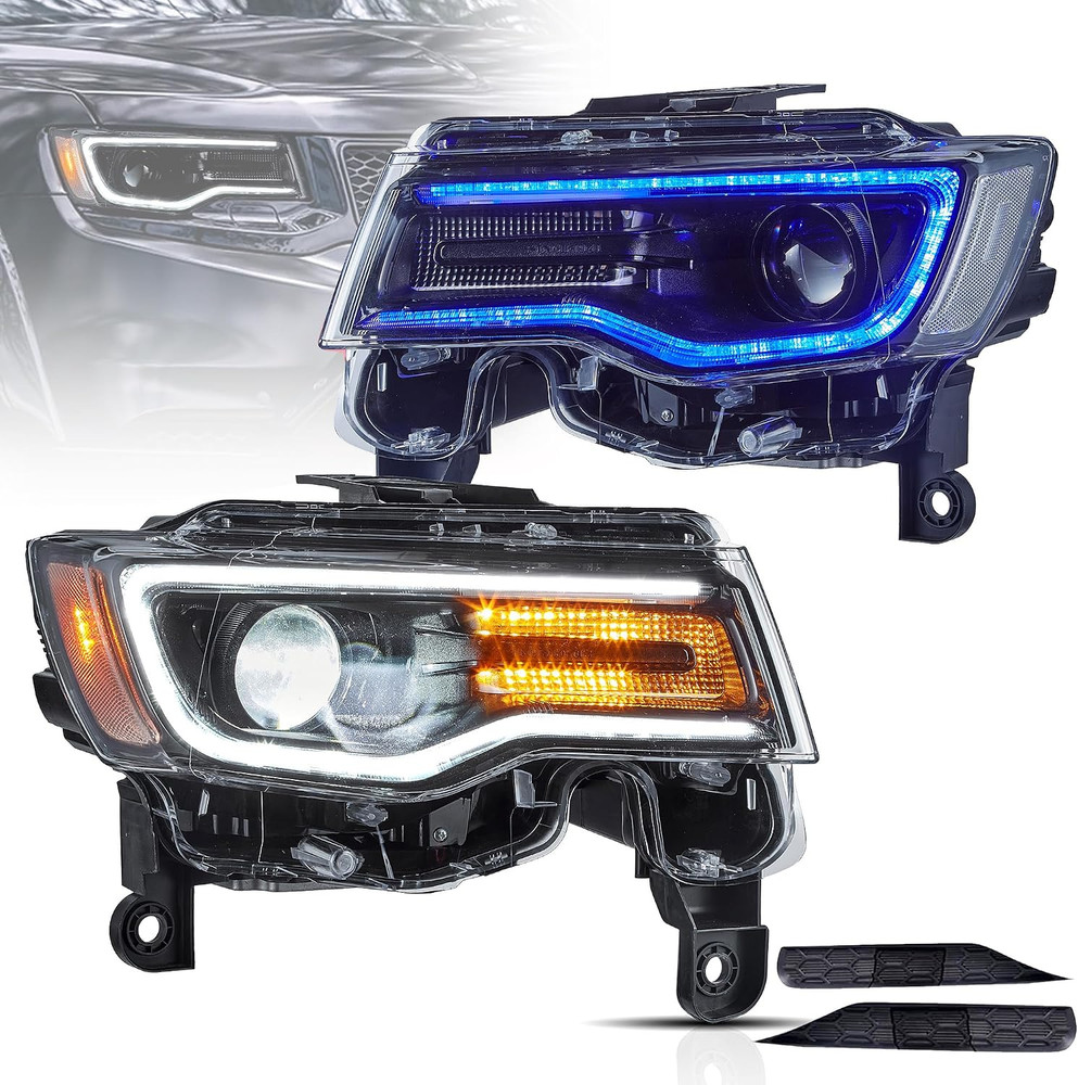 VLAND LED Headlights for Jeep Grand Cherokee WK2 2014-2021 4Th Gen (Fourth Gener