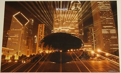 Chicago Bean Cloud Gate Photo Print Matted Wall Art Home Decor Scott Fishman OOP