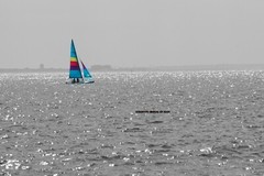 «A Bright Rainbow on the Water» Wall Art