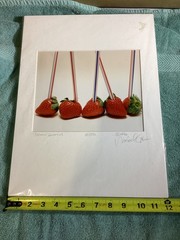 Michael Craven Fine Photography “StrawBerries” Signed Framed 131/350 Print 1996