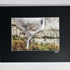 YOSEMITE FALLS by Robb Hirsch (Biologist-Nature Photographer) / Matted to 8×10