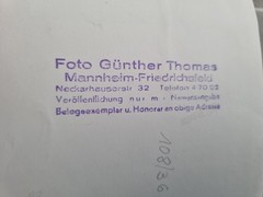Photo Album 1950s – VW Workshop Bohrmann – Photographer Günther Thomas, Mannheim