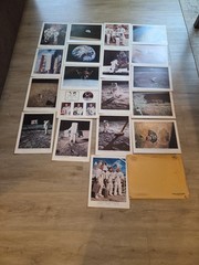 Collectible NASA 2 Prints Of Apollo8, 9, 10, 11 Moon 11” X 14”, 19 Total Prints
