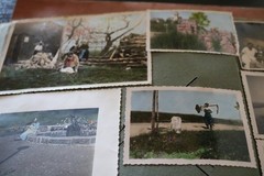 Great old photo postcard album – 200 photos and cards from around 1910