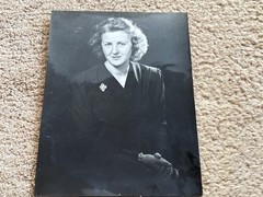 21x16cm Vintage DPA Photo on Agfa Brovira 1950s Eva Braun