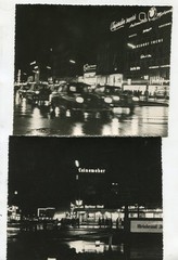 5 old photos at Kudamm Berlin 1958, 1950s, 14x17cm