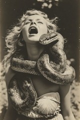 24 ~ 4X6 Glossy HORROR Fine Art ‘ SNAKE DEMON ‘ Photo FANTASY Set ! 3413712