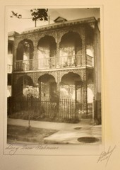 06/29. Eugene Delacroix Signed «Lacy Iron Balconies» Silver Gelatin Print