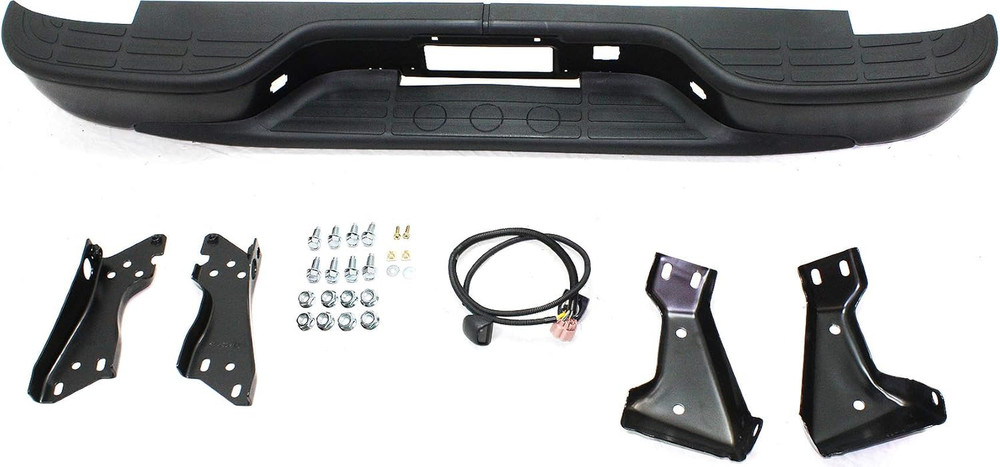 Rear Step Bumper Compatible with 1999-2005 Chevrolet Silverado 1500, Fits 1999-2