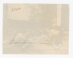 Chinese Opium Smokers Albumen Photograph from 1880s
