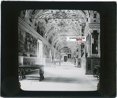 Vatican Library, Photo Glass Plate, Black & White, Positive 8.5×10 Cm